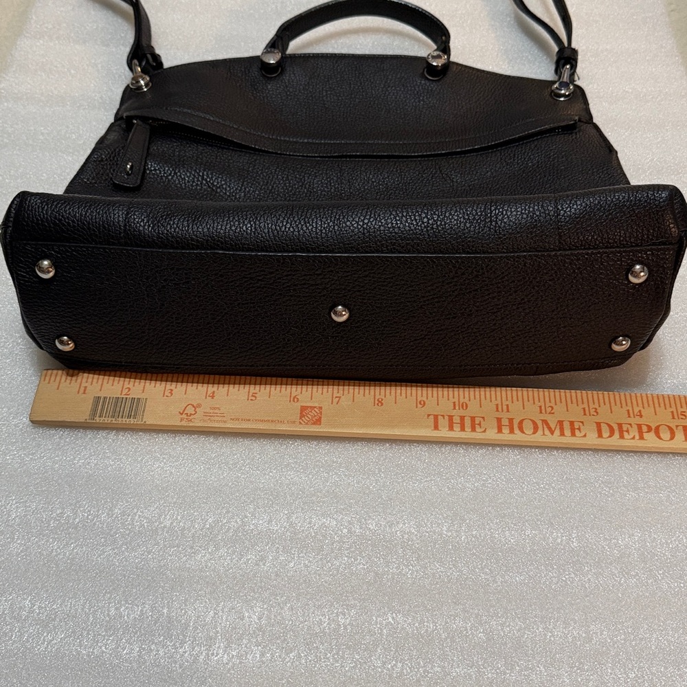 Furla Piper Dome Black Leather Shoulder Bag Top Handle - Picture 7 of 12